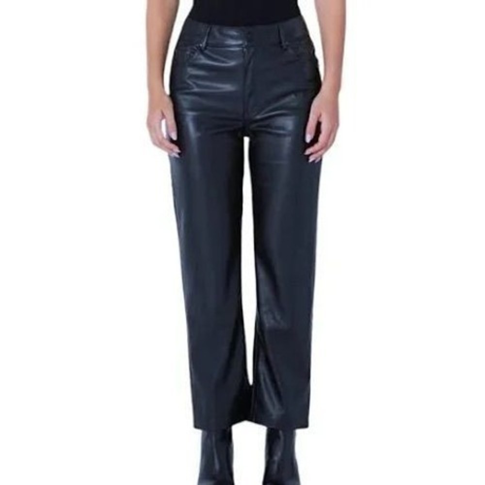 NWT BADGLEY Mischa vegan leather pants $148 MSRP